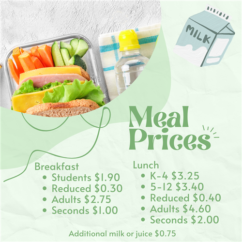 meal prices